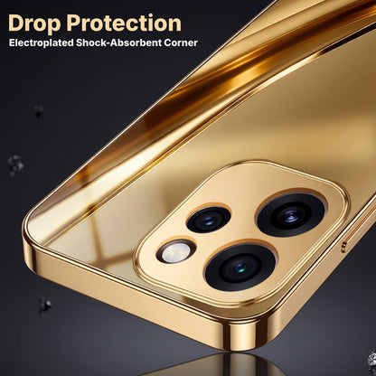 Oppo Reno 15 Pro Mini 5G Luxury Infinity Energy Gold Electroplated Glass Phone Case