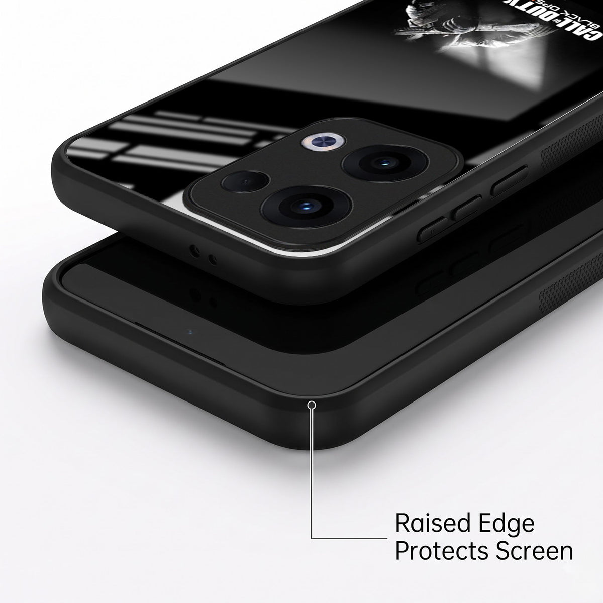 Oppo Reno 13 5G Premium Acrylic Shockproof Glass Back Case (Gamer Edition)