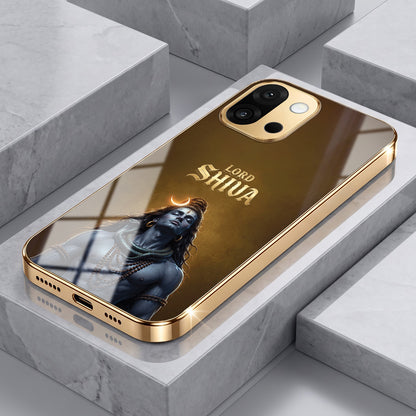 OnePlus 13s 5G Lord Shiva Gold Electroplated Glass Phone Back Case