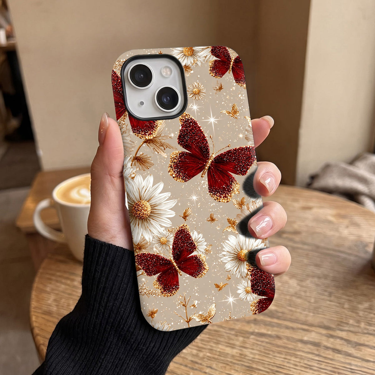 iPhone 15 5G Butterfly Floral Protective Case