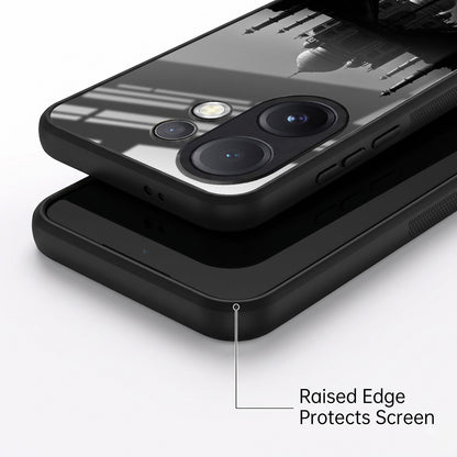 Vivo V60 5G Premium Acrylic Shockproof Glass Back Case (Taj Mahal)