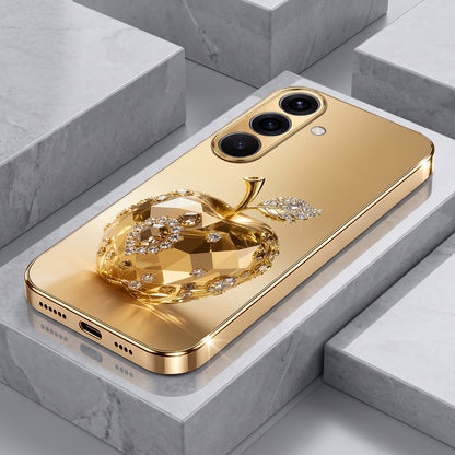 Samsung Galaxy A36 5G Golden Apple Gold Electroplated Glass Phone Back Case