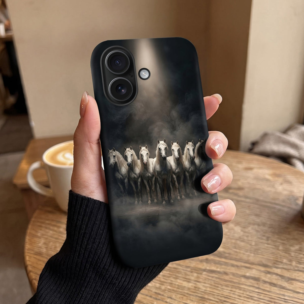 iPhone 16 5G Running Horses Protective Cases