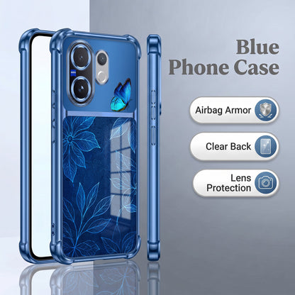 Vivo V60 5G Azure Butterfly Dual-Tone Transparent Airbags Case