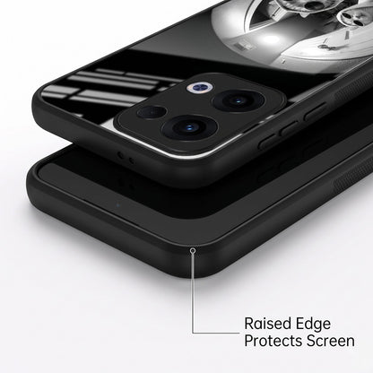 Oppo Reno 13 5G Premium Acrylic Shockproof Glass Back Case (Purrfect Duo)