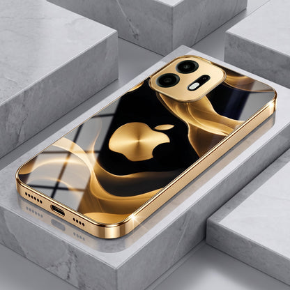 OnePlus N6 5G Luxury Wave Gold Electroplated Glass Phone Back Case