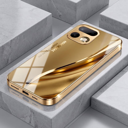 Realme 16 Pro+ 5G Luxury Infinity Energy Gold Electroplated Glass Phone Case