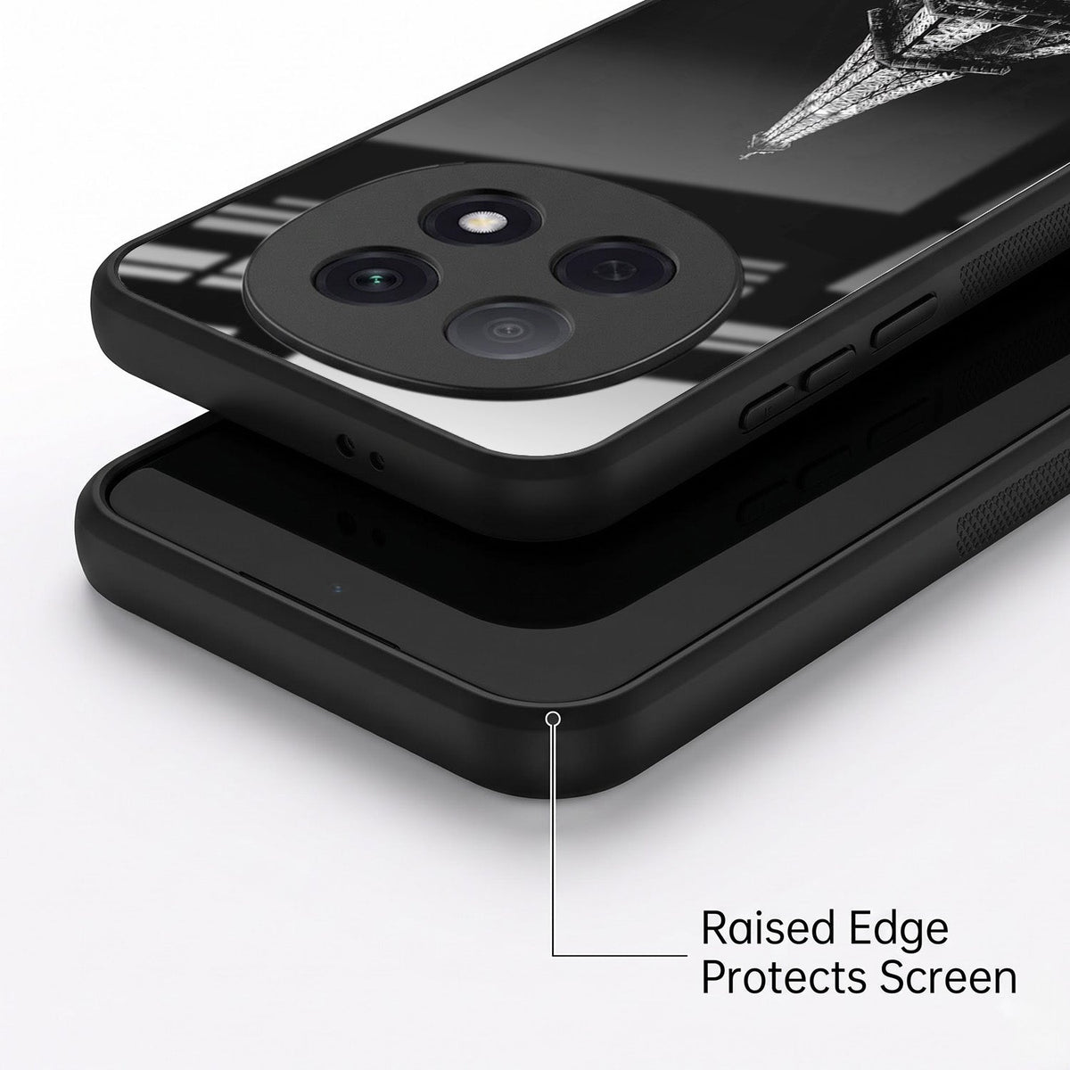 Oppo F29 Pro 5G Premium Acrylic Shockproof Glass Back Case (Eiffel Tower)
