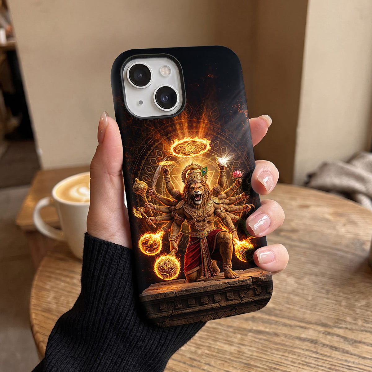 iPhone 15 5G Lord Narasimha Protective Cases