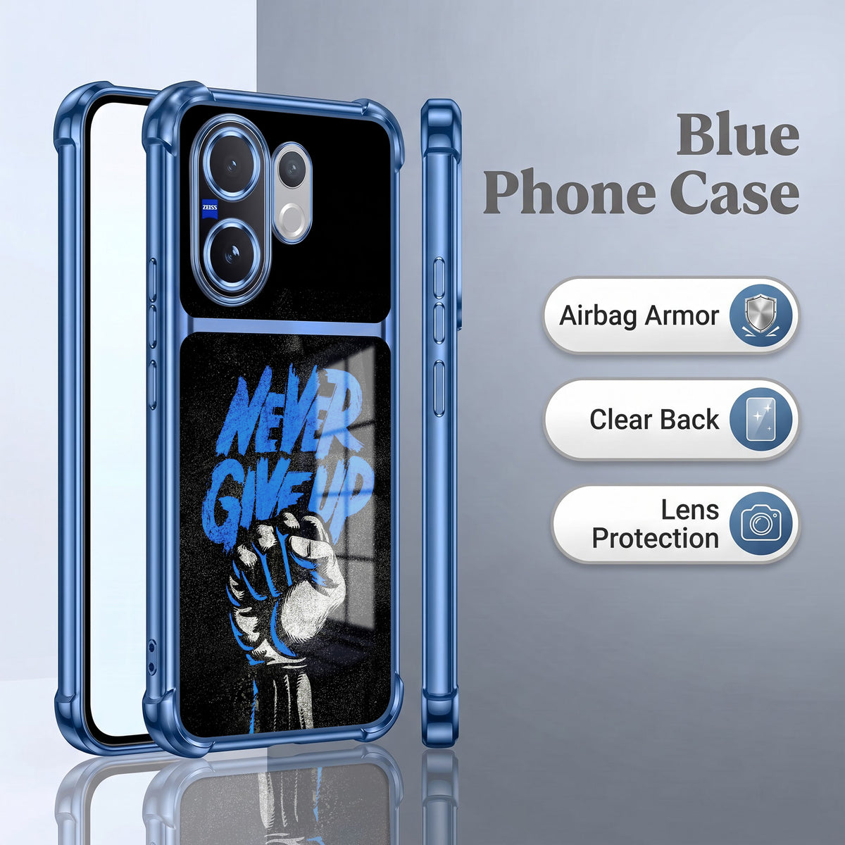 Vivo V60 5G Naver Give Up Dual-Tone Transparent Airbags Case