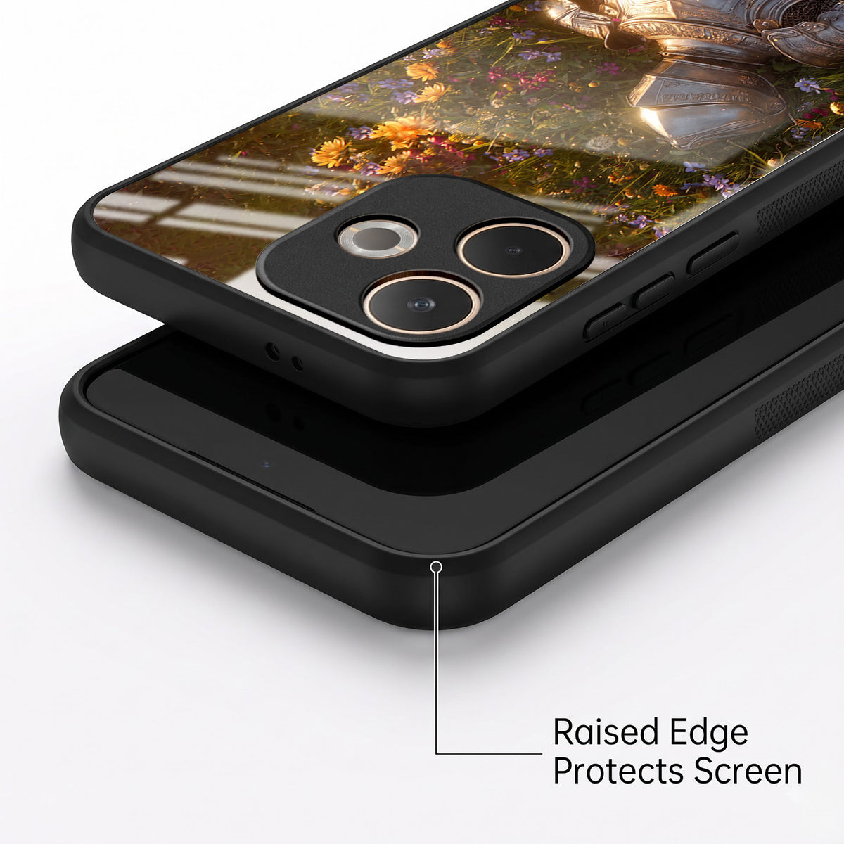 Oppo A5 Pro 5G Armored Knight Acrylic Glass Back Case