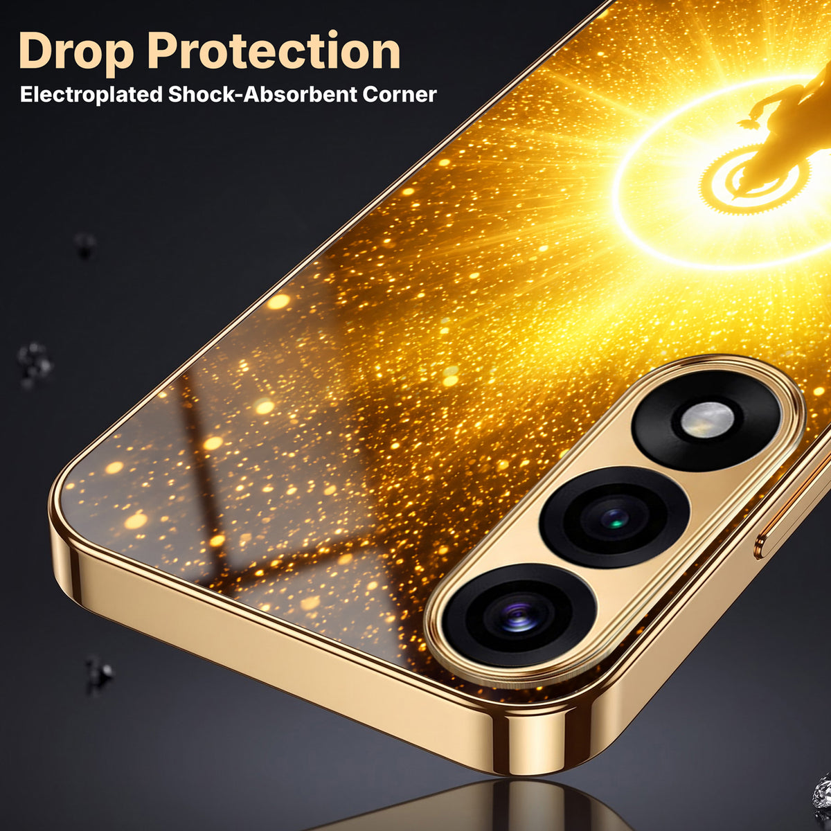 Oneplus Nord 5 5G Lakshmi Sacred Gold Electroplated Glass Phone Back Case