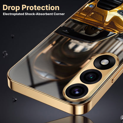 Oneplus Nord 5 5G Golden BMW Gold Electroplated Glass Phone Back Case