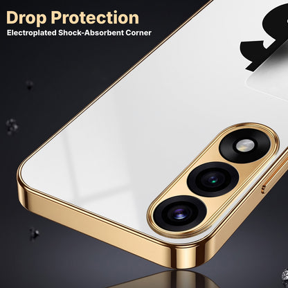 Oneplus Nord 5 5G Luxury XAU/USD Gold Electroplated Glass Phone Back Case