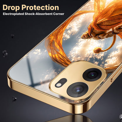 OnePlus Nord CE6 5G Divine Hanuman Gold Electroplated Glass Phone Back Case