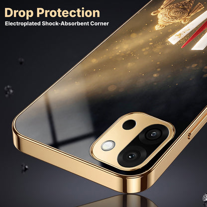 OnePlus 13s 5G Royal Heritage Edition Gold Electroplated Glass Phone Back Case