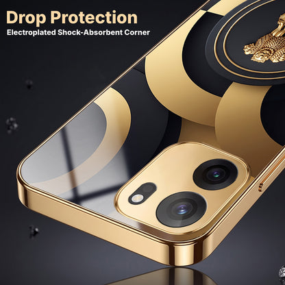 OnePlus Nord CE6 5G Royal Emblem Gold Electroplated Glass Phone Back Case