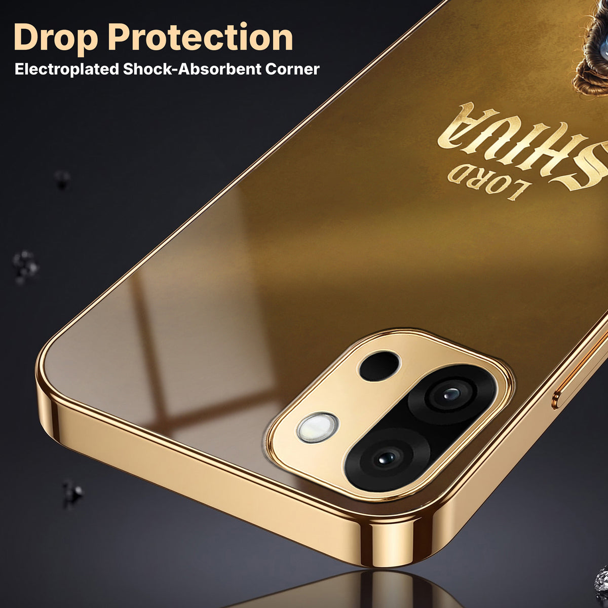 OnePlus 13s 5G Lord Shiva Gold Electroplated Glass Phone Back Case