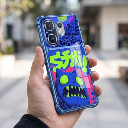 Vivo V60 5G Neon Monster Dual-Tone Transparent Airbags Case