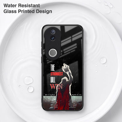 Vivo V50 5G The Strongest Will Win Acrylic Glass Back Case