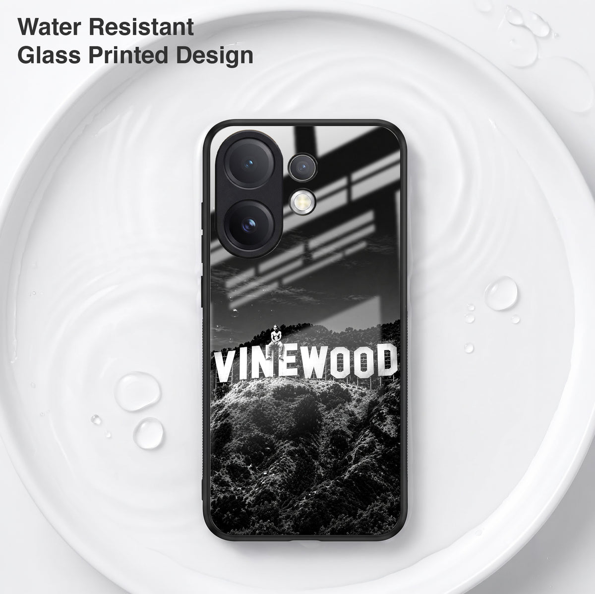 Vivo V60 5G Premium Acrylic Shockproof Glass Back Case (Vinewood)