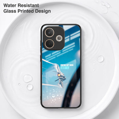 Oppo A5 Pro 5G Fighter Jet Control Acrylic Glass Back Case
