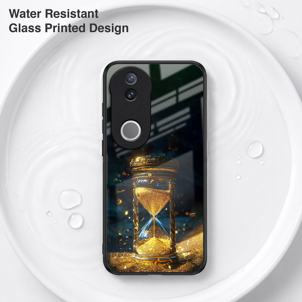 Vivo V50 5G Golden Hour Glass Acrylic Glass Back Case
