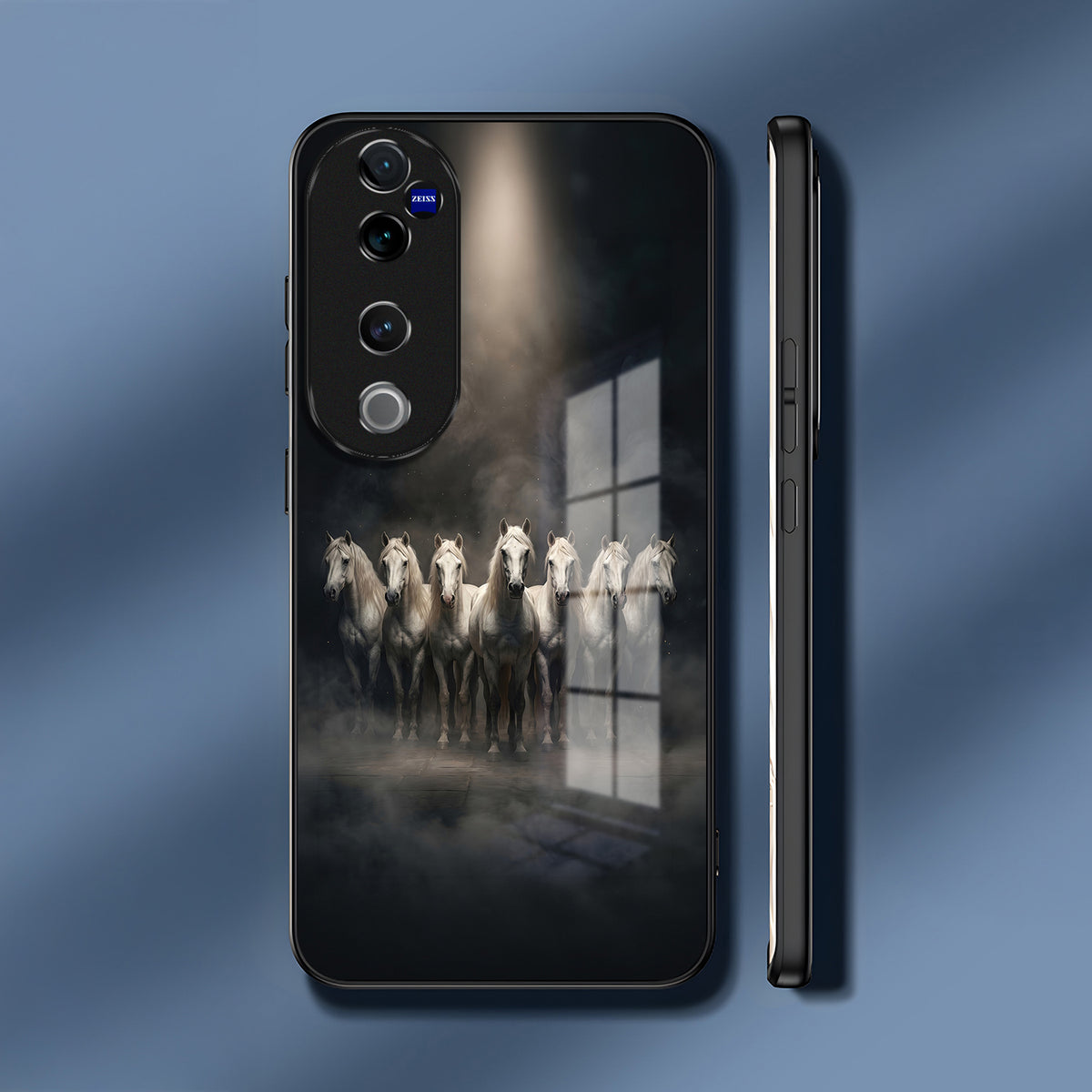 Vivo V40 Pro 5G Running Horses Acrylic Glass Back Case
