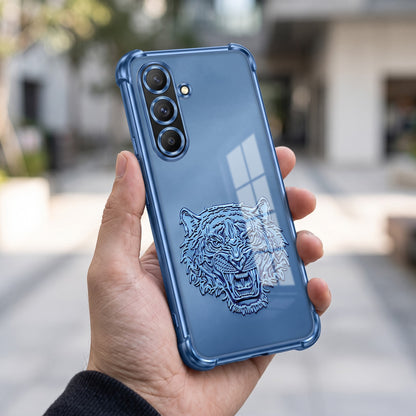Samsung Galaxy A56 5G Tiger Face Blue Airbags Printed Back Case