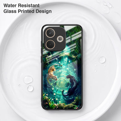 Oppo A5 Pro 5G Tiger & Panther Mystic Acrylic Glass Back Case