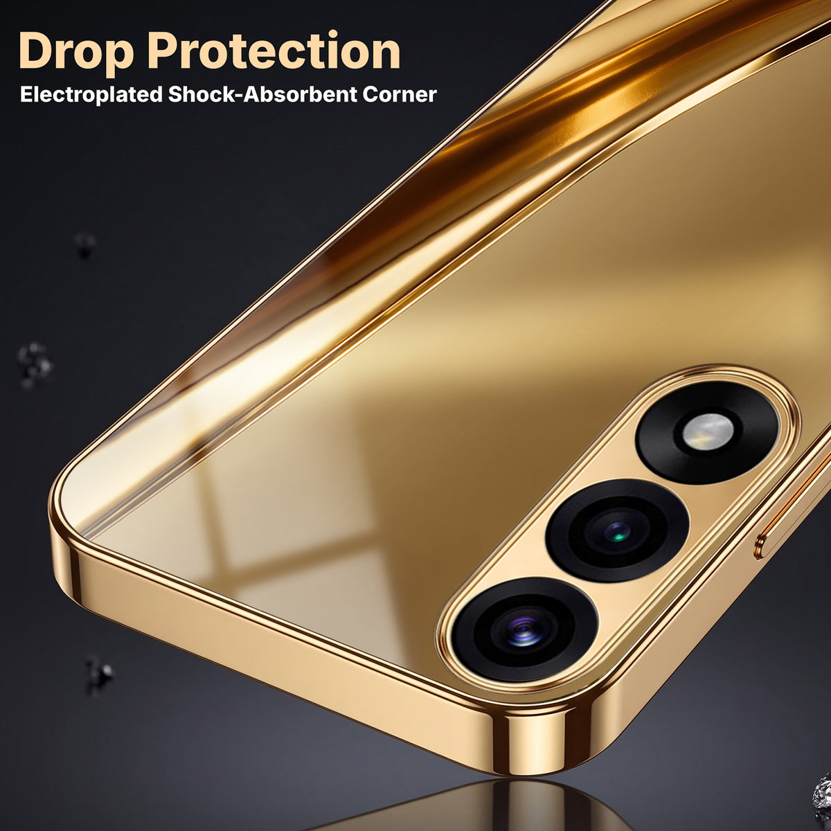 OnePlus Nord 5 5G Luxury Infinity Energy Gold Electroplated Glass Phone Case
