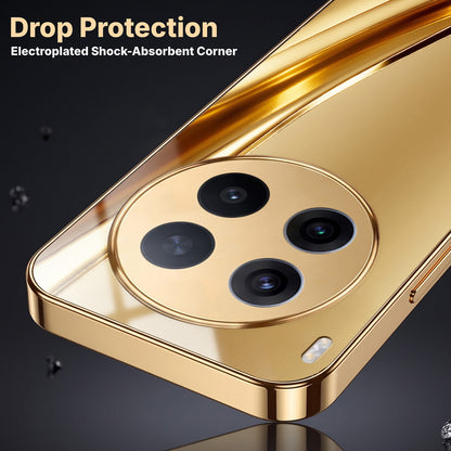 Vivo X300 Pro 5G Luxury Infinity Energy Gold Electroplated Glass Phone Case