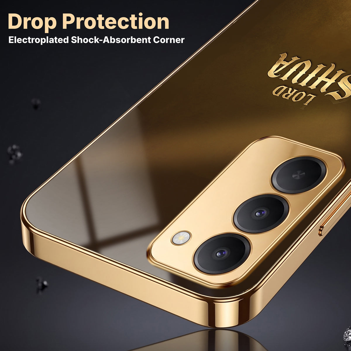 Redmi 15 5G Lord Shiva Gold Electroplated Glass Phone Back Case