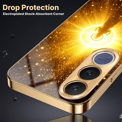 Vivo V70 FE 5G Lakshmi Sacred Gold Electroplated Glass Phone Back Case