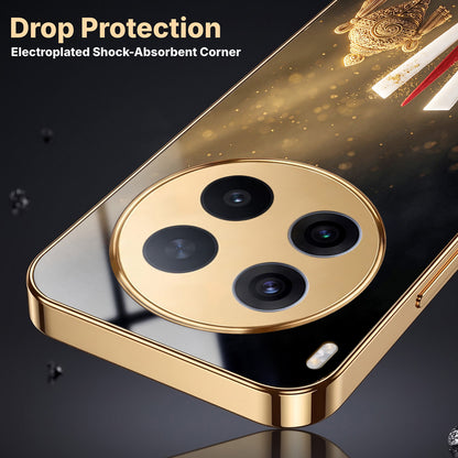 Vivo X300 Pro 5G Royal Heritage Edition Gold Electroplated Glass Phone Back Case