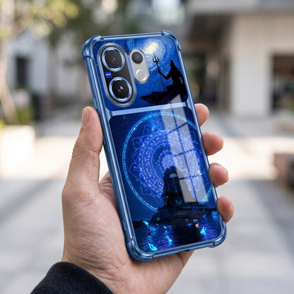 Vivo V60 5G Adiyogi Dual-Tone Transparent Airbags Case
