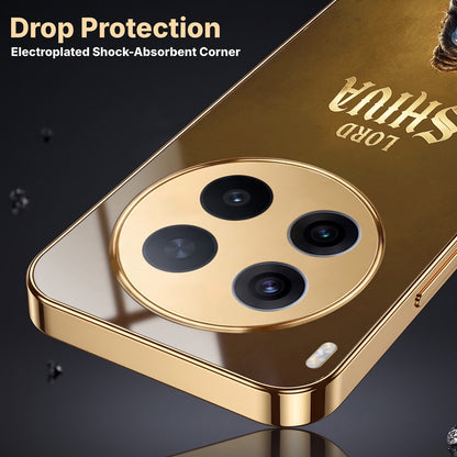 Vivo X300 Pro 5G Lord Shiva Gold Electroplated Glass Phone Back Case