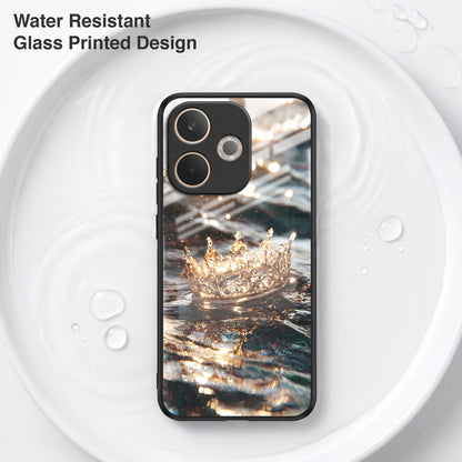 Oppo A5 Pro 5G Golden Crown Ocean Acrylic Glass Back Case