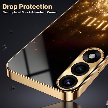 OnePlus Nord 5 5G God’s Plan Evil Eye Gold Electroplated Glass Phone Back Case