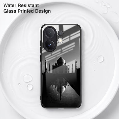 Vivo V60 5G Premium Acrylic Shockproof Glass Back Case (Taj Mahal)
