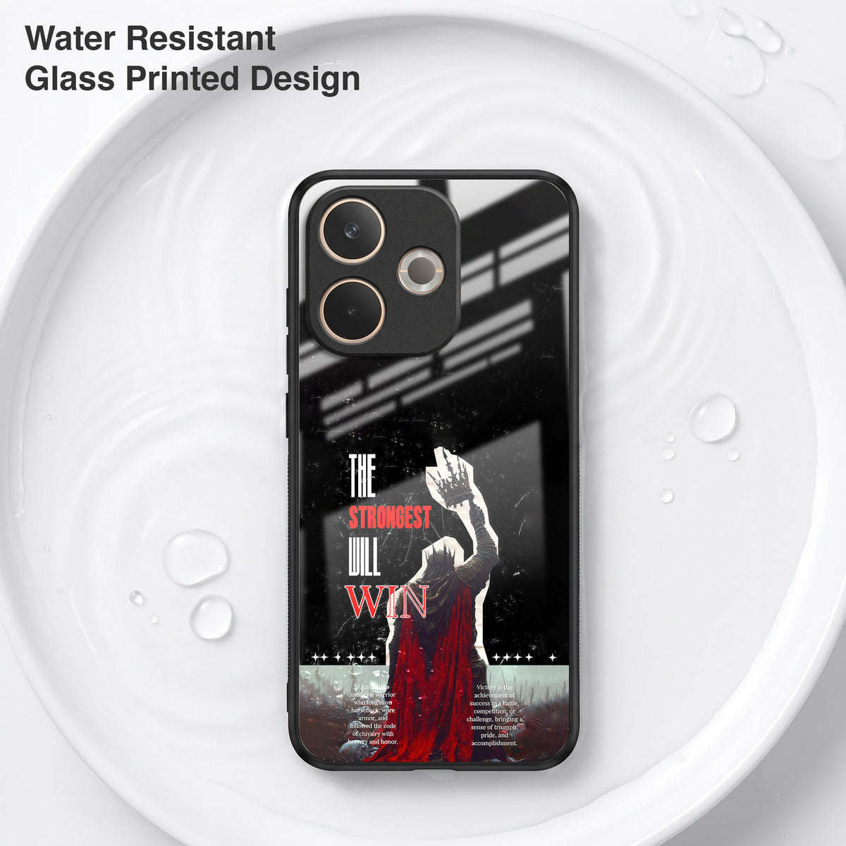 Oppo A5 Pro 5G The Strongest Will Win Acrylic Glass Back Case