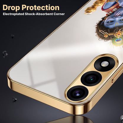 OnePlus Nord 5 5G Bal Krishna Blessings Gold Electroplated Glass Phone Back Case