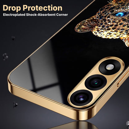 Oneplus Nord 5 5G Panther Gold Electroplated Glass Phone Back Case