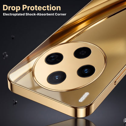 Vivo X300 5G Luxury Infinity Energy Gold Electroplated Glass Phone Case