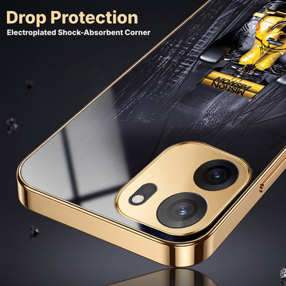 OnePlus Nord CE6 5G F1 Racing Car Gold Electroplated Glass Phone Back Case