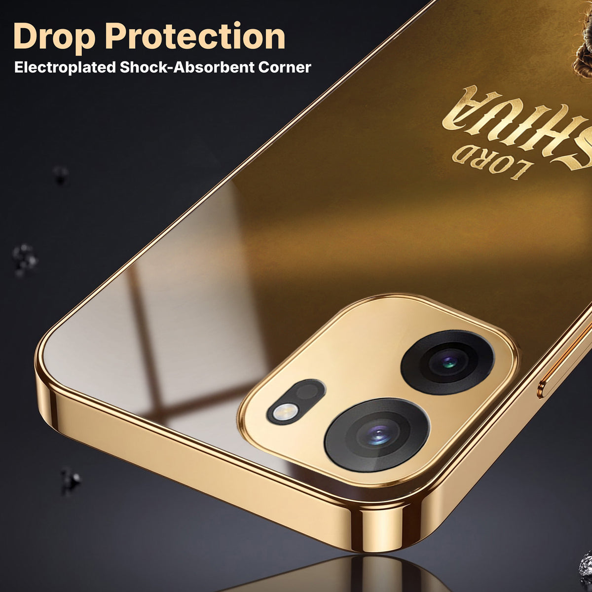 OnePlus Nord CE6 5G Lord Shiva Gold Electroplated Glass Phone Back Case
