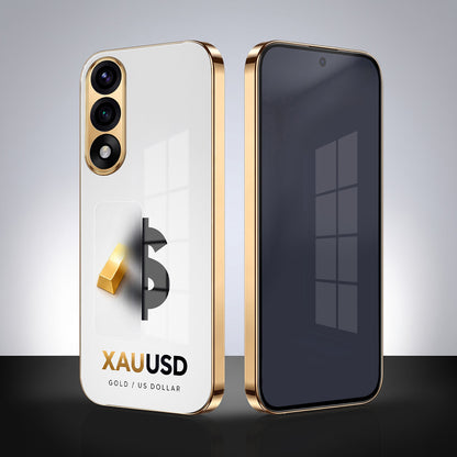 Oneplus Nord 5 5G Luxury XAU/USD Gold Electroplated Glass Phone Back Case
