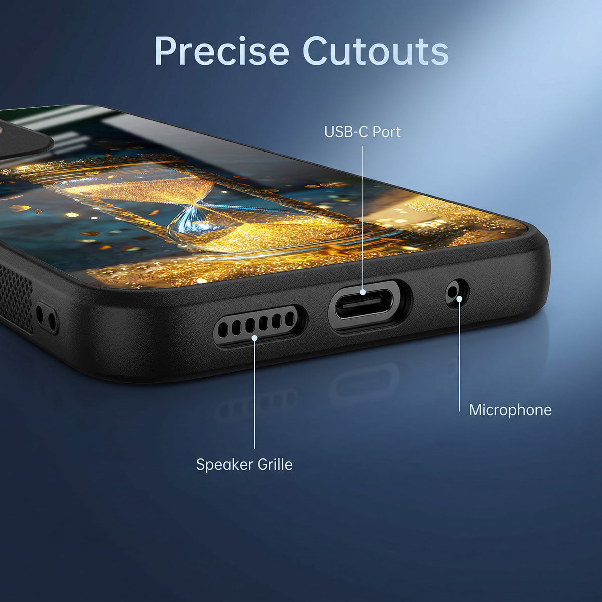Oppo A5 Pro 5G Golden Hour Glass Acrylic Glass Back Case