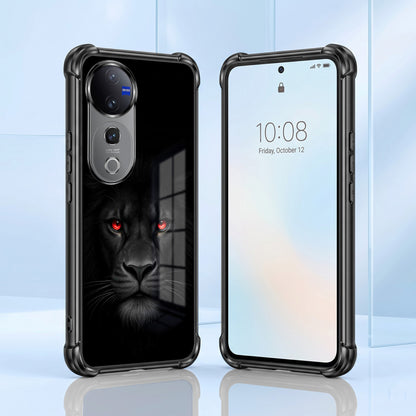 Vivo V40 Pro 5G Premium Black Lion Airbags Printed Back Case