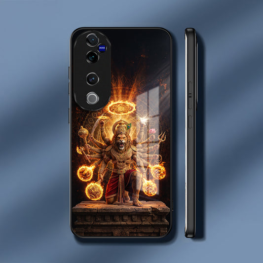 Vivo V40 Pro 5G Lord Narasimha Acrylic Glass Back Case